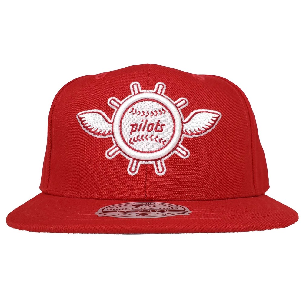 Seattle Pilots Mitchell & Ness MLB Fitted 7 3/4 Liberty Fit Hat Cap Red NWT